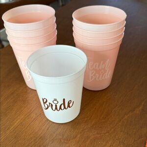 Team Bride and Bride Cups Set